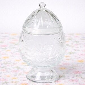 Target Bullseye Playground Easter Vintage Style Glass Egg Shaped Jar